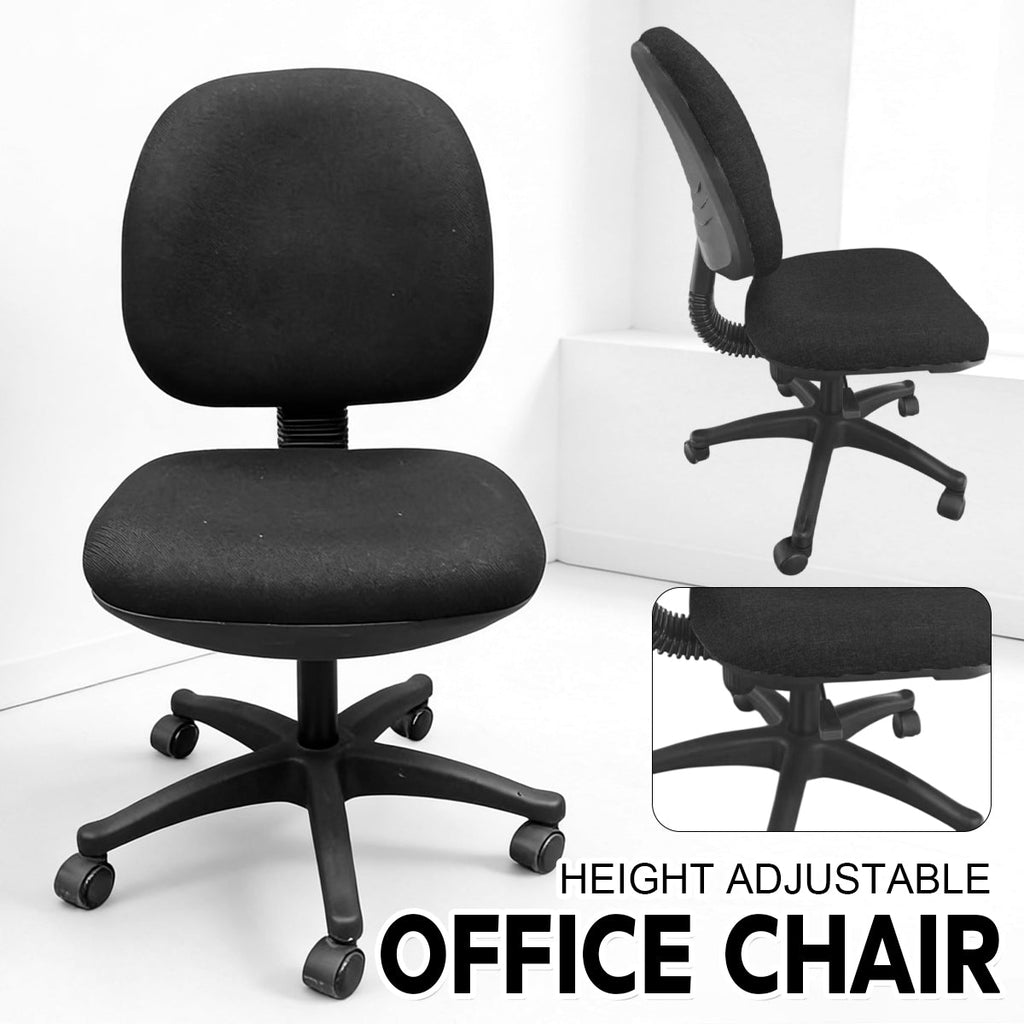 High-Back Fabric Office Task Chair with 5-Wheel Base