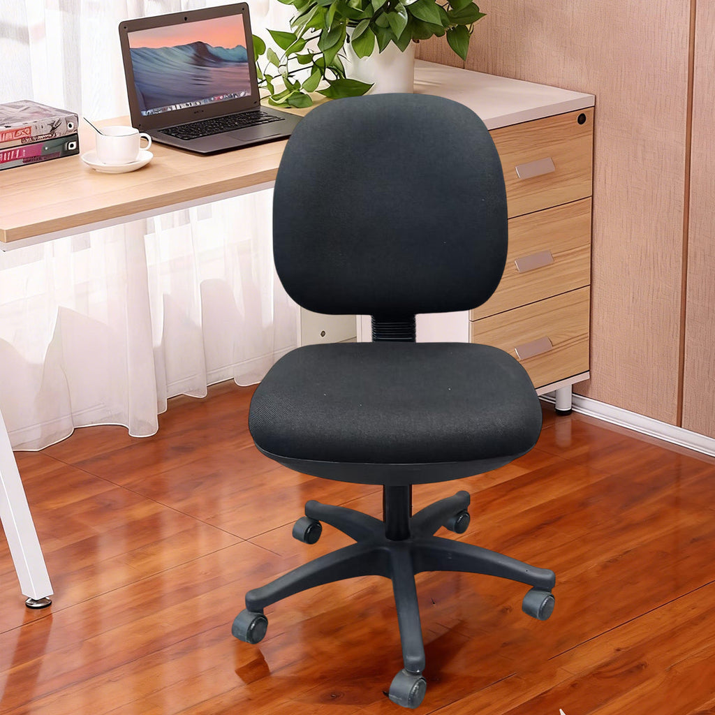 High-Back Fabric Office Task Chair with 5-Wheel Base