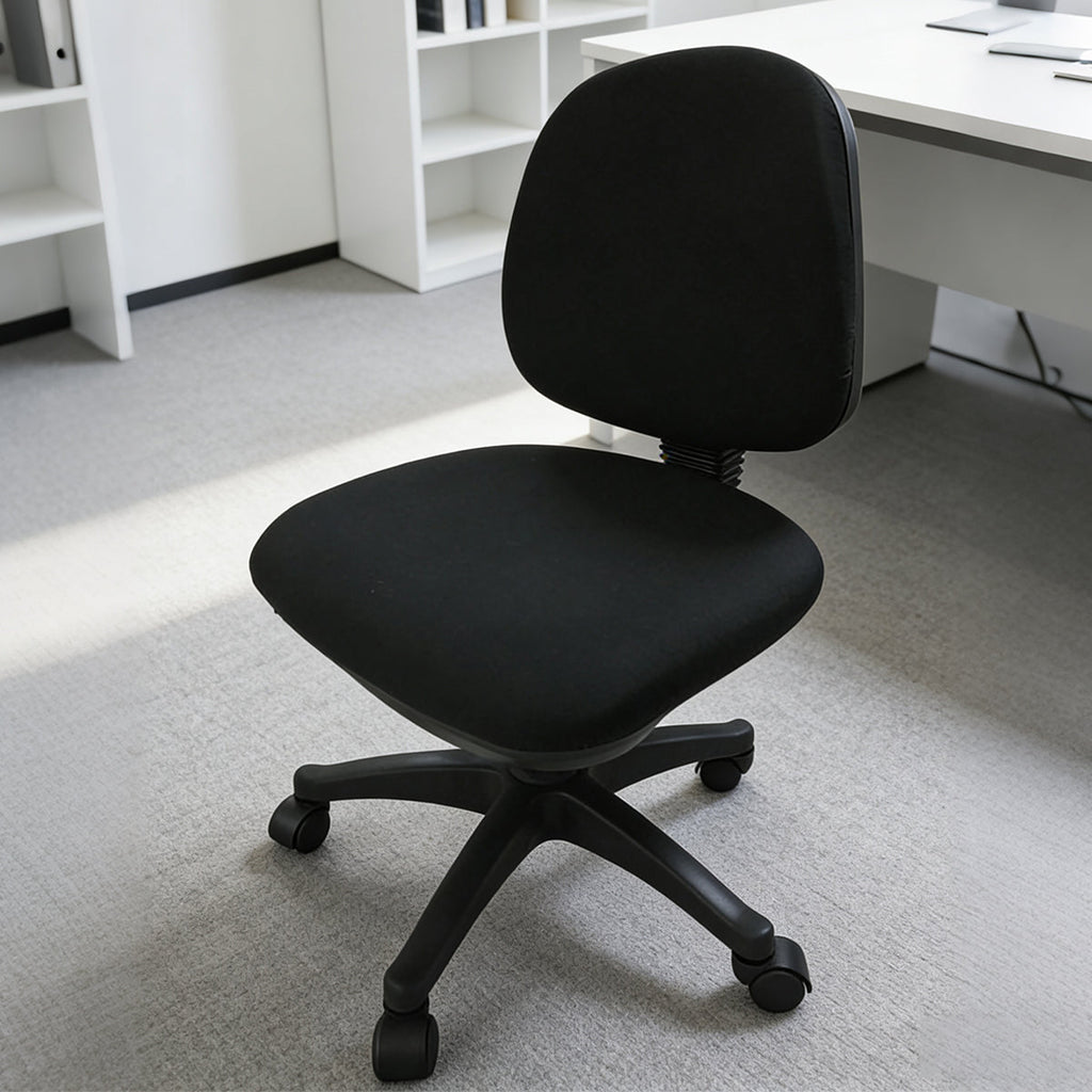 High-Back Fabric Office Task Chair with 5-Wheel Base