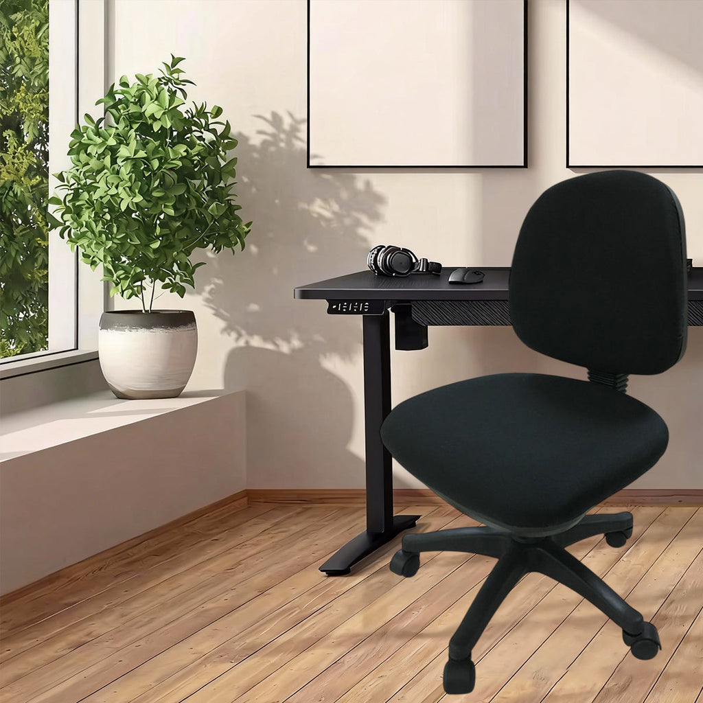 High-Back Fabric Office Task Chair with 5-Wheel Base