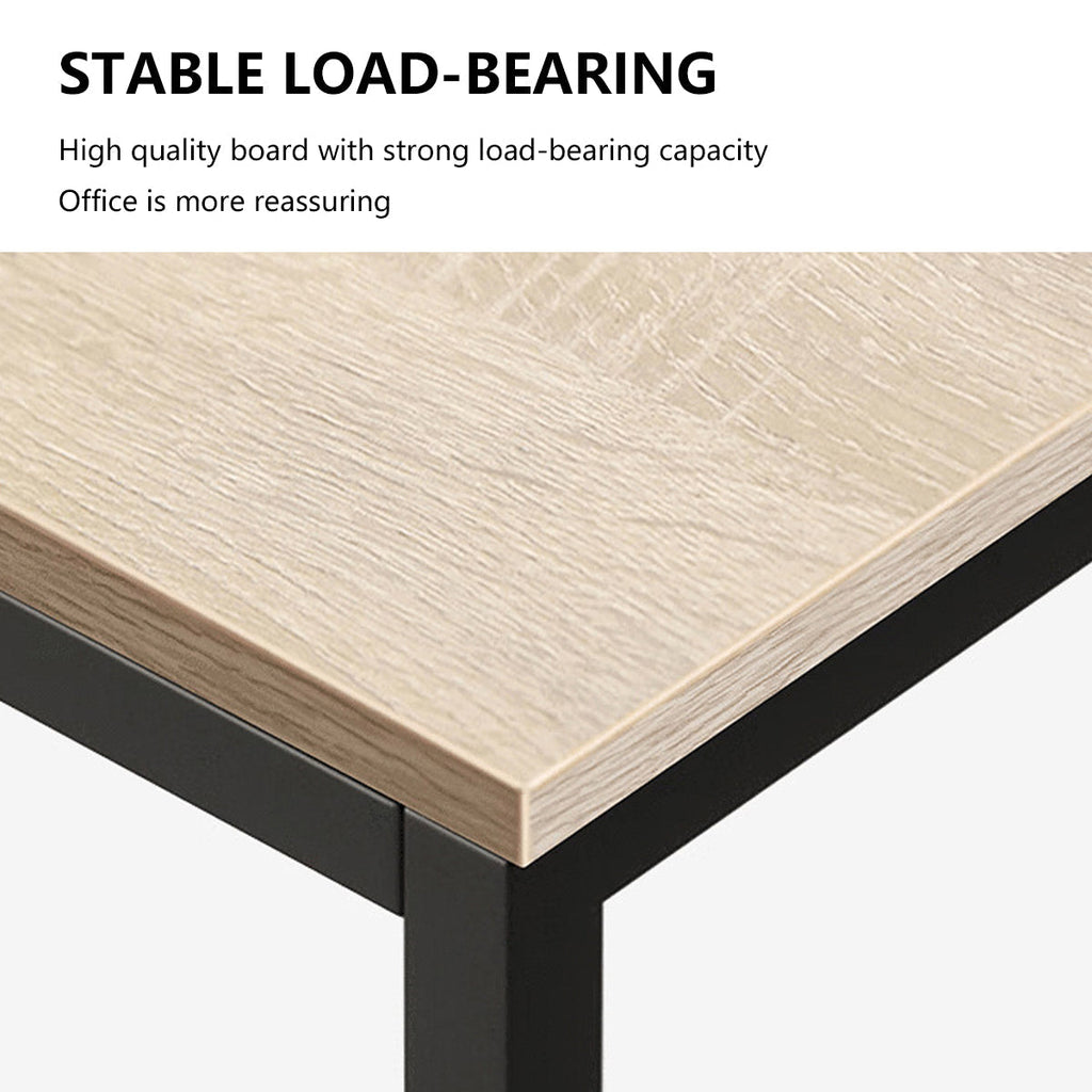 Home Study Desk Featuring a Reversible Side Bookcase