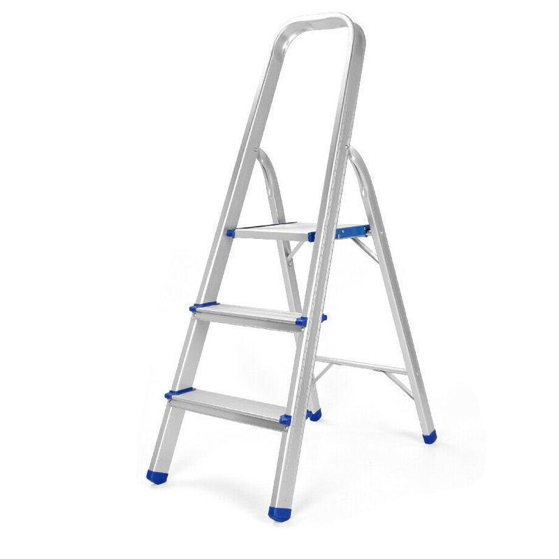 3/4/5 Step Multi-Purpose Folding Ladder Aluminium Light Weight Non Slip Platform - Aimall