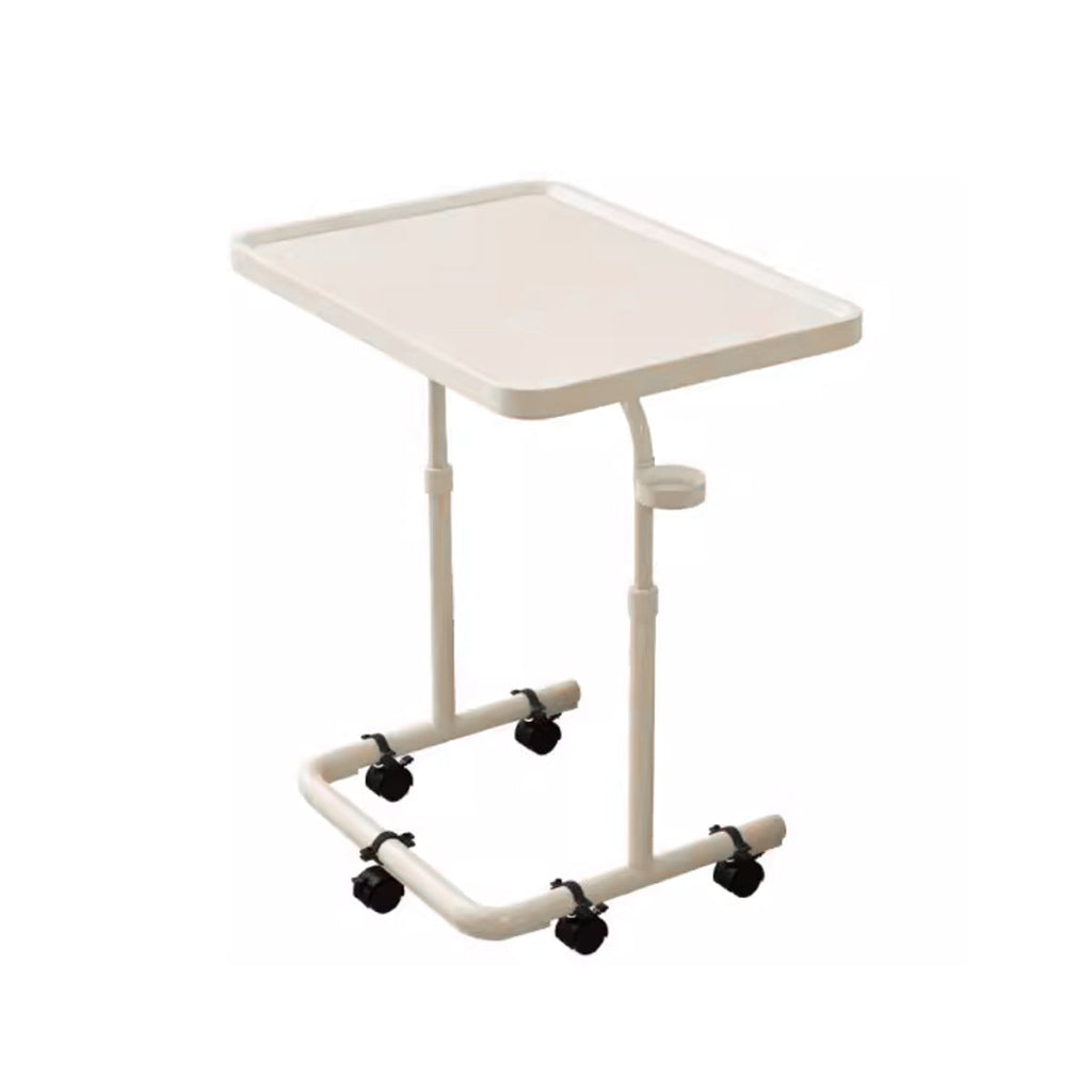 Mobile Laptop Cart Featuring Tilt Top and Cup Holder